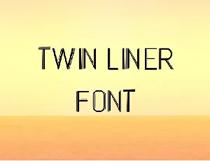 Twin Liner Display font